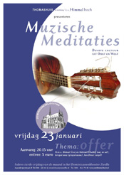 Poster Muzische Meditaties januari